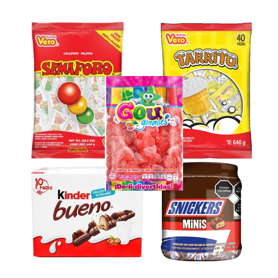 Kit Piñata Dulces Variados Envío Gratis a Todo México