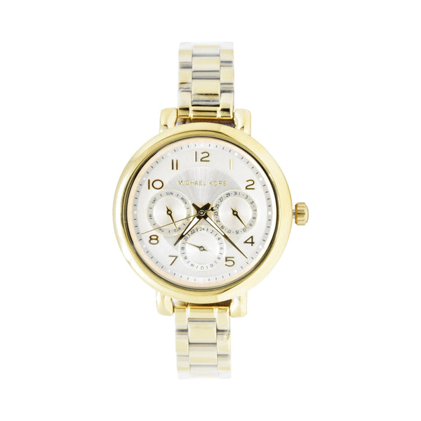 Michael Kors Reloj para Dama MK3580 Blanco con Dorado Envío Gratis a Todo México