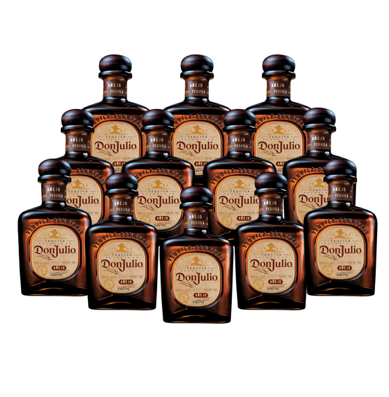 Don Julio Caja con 12 Piezas Tequila Añejo 700 ml